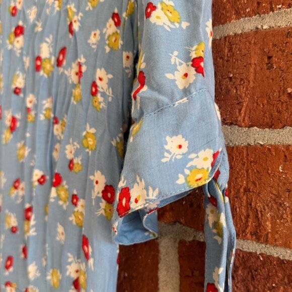 Faithfull the Brand Blue Floral Midi Dress – Women’s M / US 6 - Picture 8 of 9